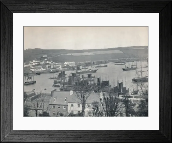 Framed Print : Kinsale - A Fishing Fleet in the Harbour, 1895 Framed Print : Kinsale - A Fishing Fleet in the Harbour, 1895