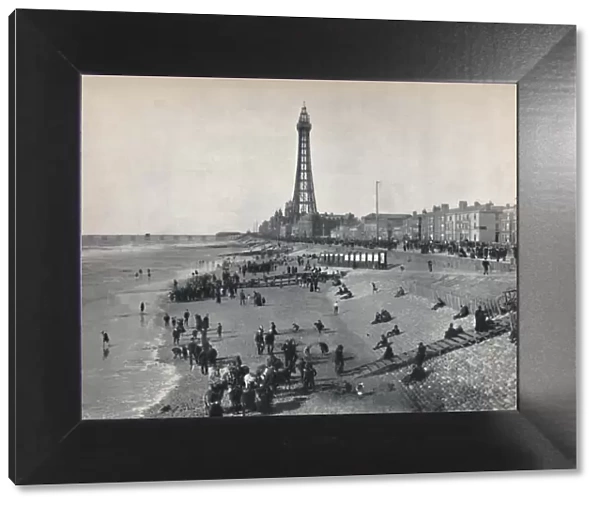 Blackpool - View of the Front, Showing the Tower, 1895
