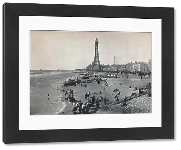 Blackpool - View of the Front, Showing the Tower, 1895