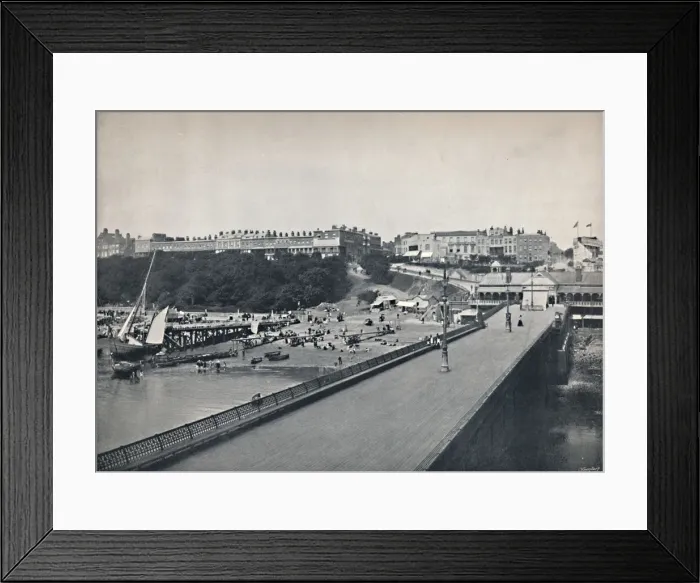 Framed Print : Southend - From the Pier, 1895 Framed Print : Southend - From the Pier, 1895