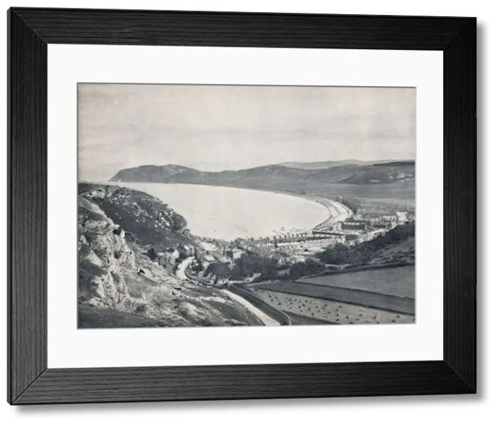 Framed Print : Llandudno - Looking Down from the Mountain, 1895 Framed Print : Llandudno - Looking Down from the Mountain, 1895