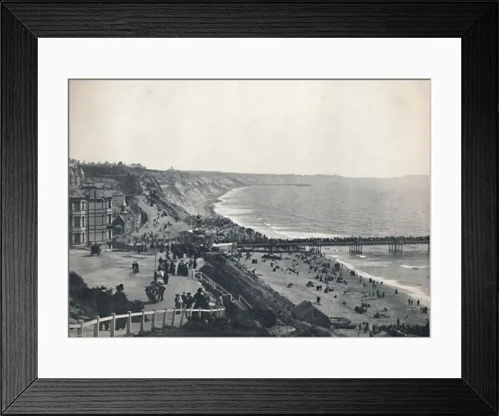 Framed Print : Bournemouth - View from the West Cliff, 1895 Framed Print : Bournemouth - View from the West Cliff, 1895