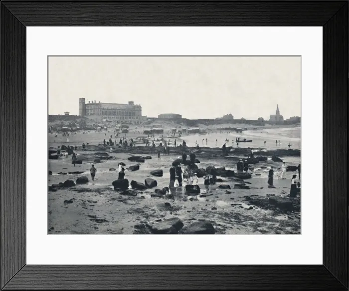 Framed Print : Tynemouth - The Aquarium and Sands, 1895 Framed Print : Tynemouth - The Aquarium and Sands, 1895