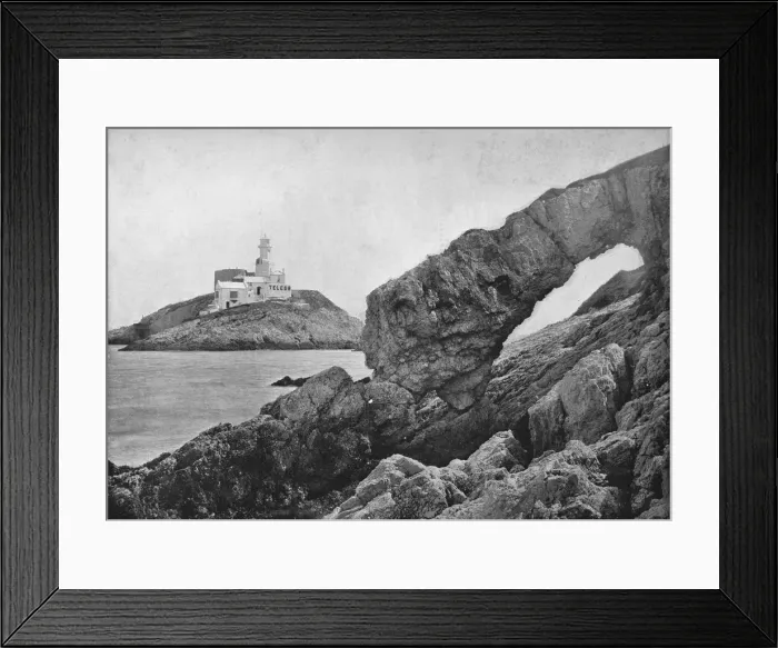 Framed Print : Mumbles - The Lighthouse, 1895 Framed Print : Mumbles - The Lighthouse, 1895