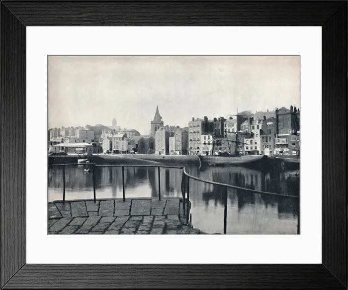 Framed Print : Guernsey - The Old Harbour, 1895 Framed Print : Guernsey - The Old Harbour, 1895
