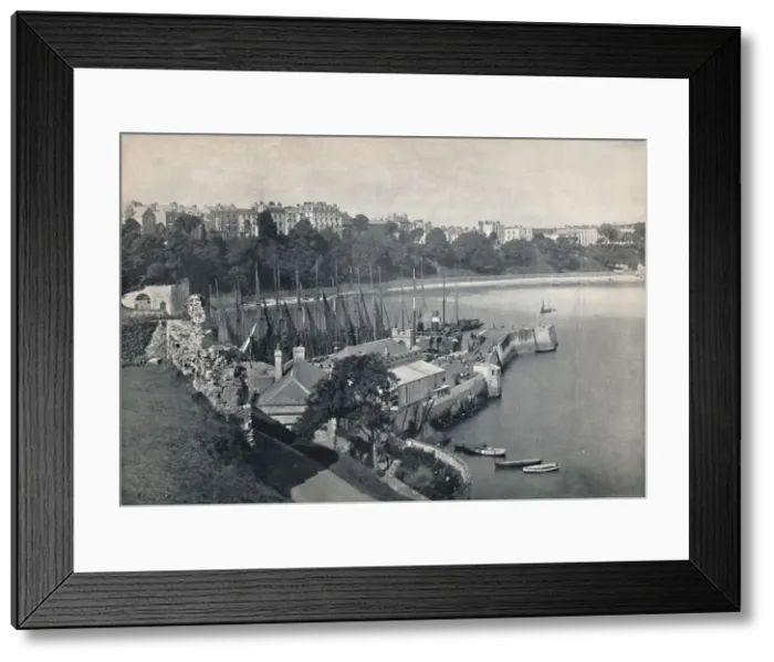 Framed Print : Tenby - General View, 1895 Framed Print : Tenby - General View, 1895