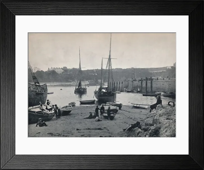 Framed Print : Tenby - In the Harbour, 1895 Framed Print : Tenby - In the Harbour, 1895