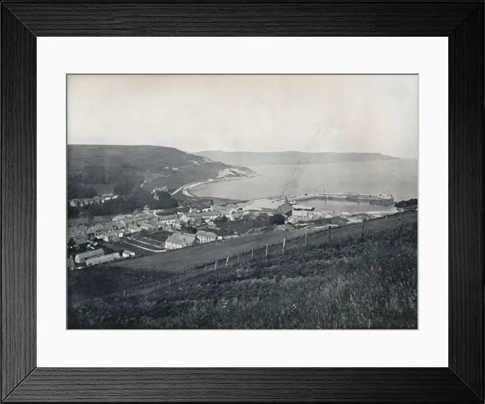 Framed Print : Glenarm - The Town and the Harbour, 1895 Framed Print : Glenarm - The Town and the Harbour, 1895