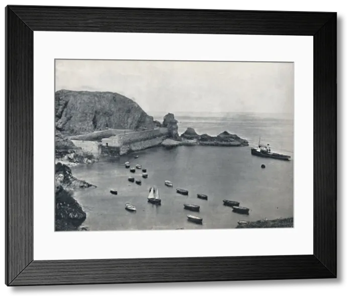 Framed Print : Sark - Creux Harbour, 1895 Framed Print : Sark - Creux Harbour, 1895