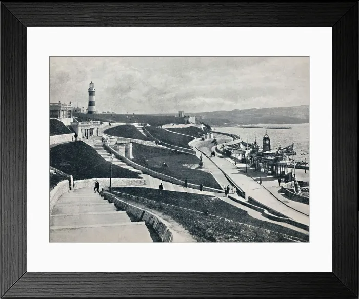 Framed Print : Plymouth - The Hoe, 1895 Framed Print : Plymouth - The Hoe, 1895