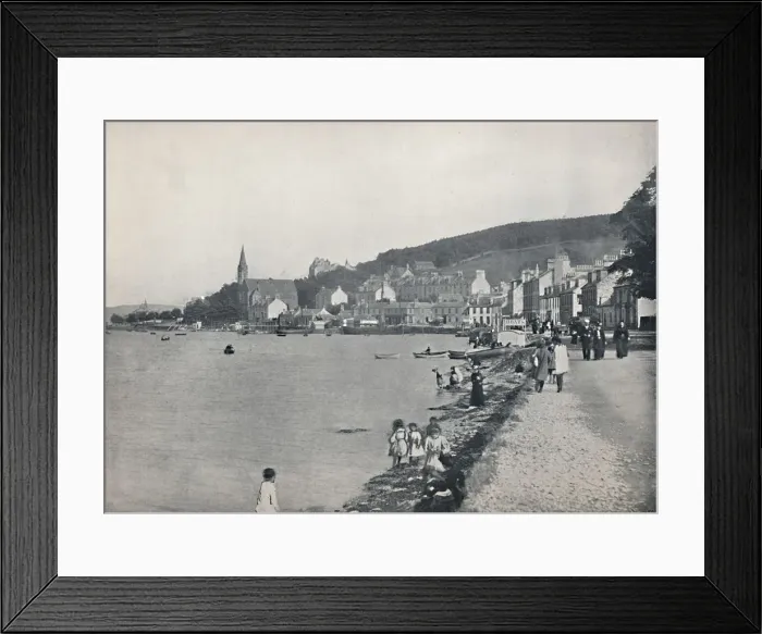 Framed Print : Port Bannatyne - A Pleasant Walk, 1895 Framed Print : Port Bannatyne - A Pleasant Walk, 1895