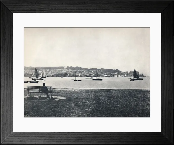 Framed Print : West Cowes - View from East Cowes, 1895 Framed Print : West Cowes - View from East Cowes, 1895
