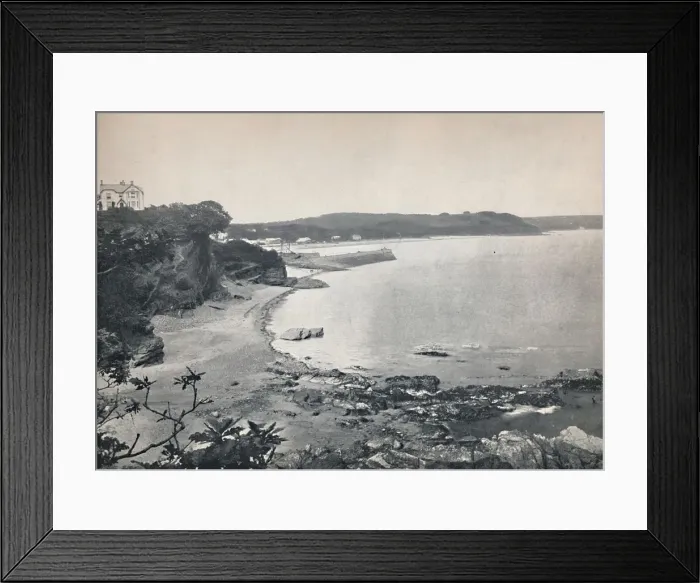 Framed Print : Saundersfoot - General View of the Bay, 1895 Framed Print : Saundersfoot - General View of the Bay, 1895