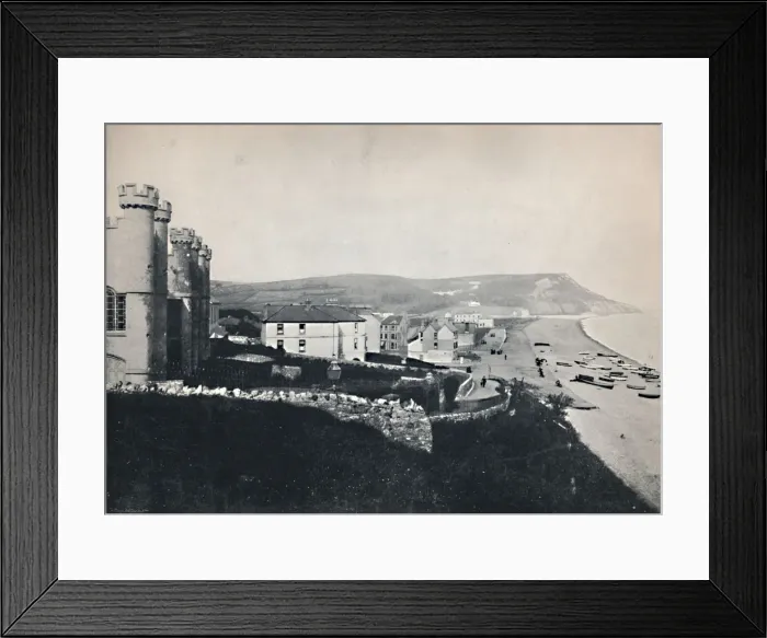 Framed Print : Seaton - Looking Towards White Cliff, 1895 Framed Print : Seaton - Looking Towards White Cliff, 1895