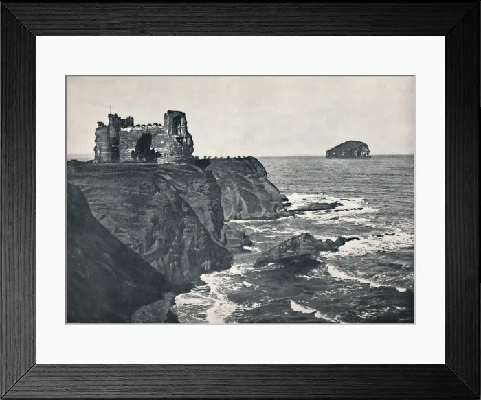 Framed Print : North Berwick - Tantallon Castle and the Bass Rock, 1895 Framed Print : North Berwick - Tantallon Castle and the Bass Rock, 1895