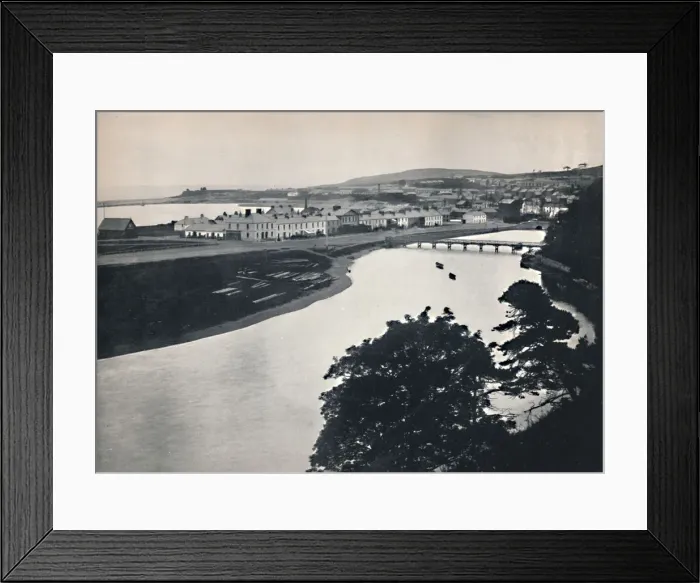 Framed Print : Wicklow - General View of the Town and the River, 1895 Framed Print : Wicklow - General View of the Town and the River, 1895