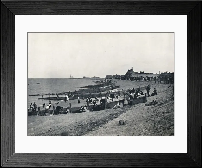 Framed Print : Sheerness - The Promenade and Beach, 1895 Framed Print : Sheerness - The Promenade and Beach, 1895