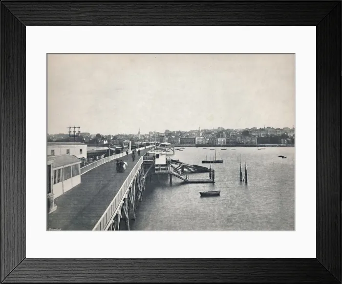 Framed Print : Ryde - View from the Pier, 1895 Framed Print : Ryde - View from the Pier, 1895