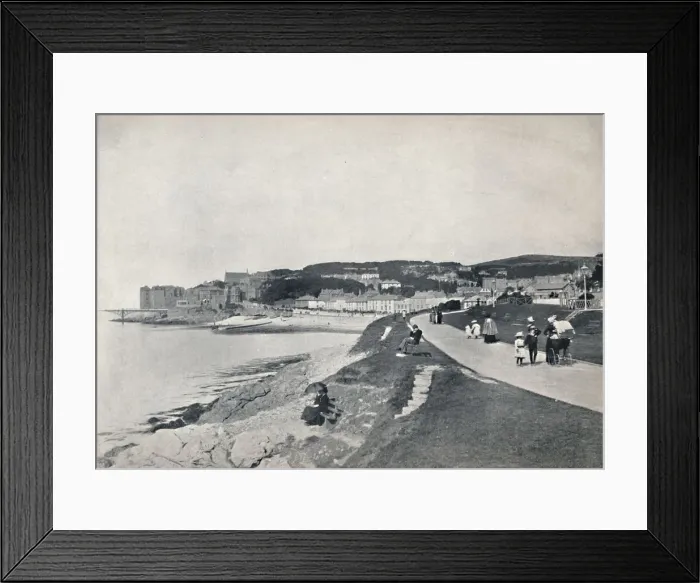 Framed Print : Clevedon - The Green Beach, 1895 Framed Print : Clevedon - The Green Beach, 1895
