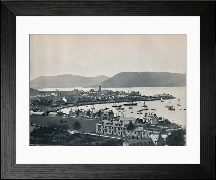 Framed Print : Gourock - The Town and the Harbour, 1895 Framed Print : Gourock - The Town and the Harbour, 1895