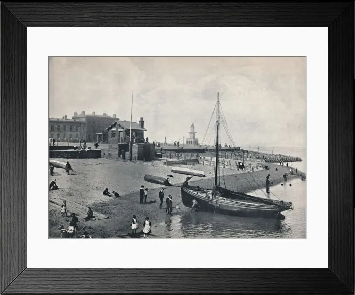 Framed Print : Fleetwood - The Sands, 1895