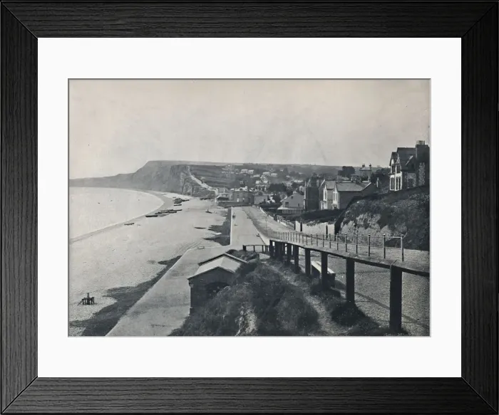 Framed Print : Budleigh Salterton - General View of the Valley, 1895 Framed Print : Budleigh Salterton - General View of the Valley, 1895