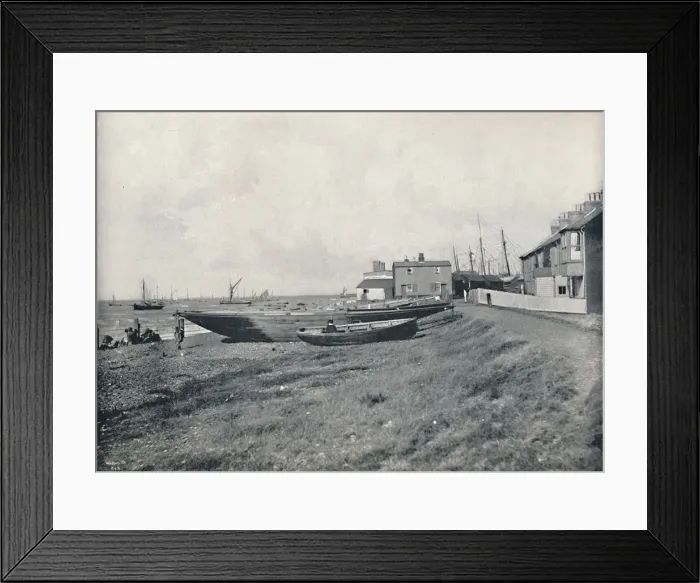 Framed Print : Whitstable - The West Beach, 1895 Framed Print : Whitstable - The West Beach, 1895