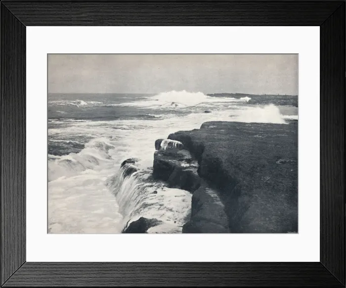 Framed Print : Filey - Filey Brig, 1895 Framed Print : Filey - Filey Brig, 1895