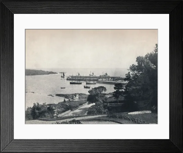 Framed Print : Ardglass - General View of the Harbour, 1895 Framed Print : Ardglass - General View of the Harbour, 1895