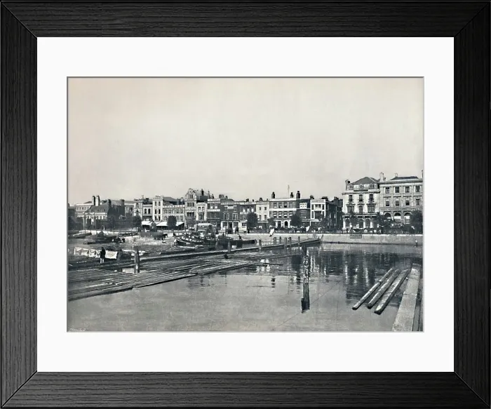 Framed Print : Portsmouth - The Hard, 1895 Framed Print : Portsmouth - The Hard, 1895
