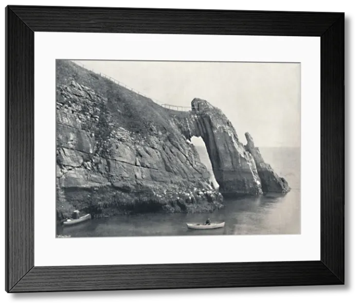 Framed Print : Torquay - The Natural Arch (London Bridge), 1895 Framed Print : Torquay - The Natural Arch (London Bridge), 1895