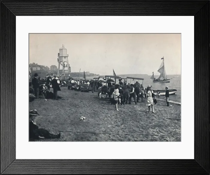 Framed Print : Dovercourt - The Sands, 1895