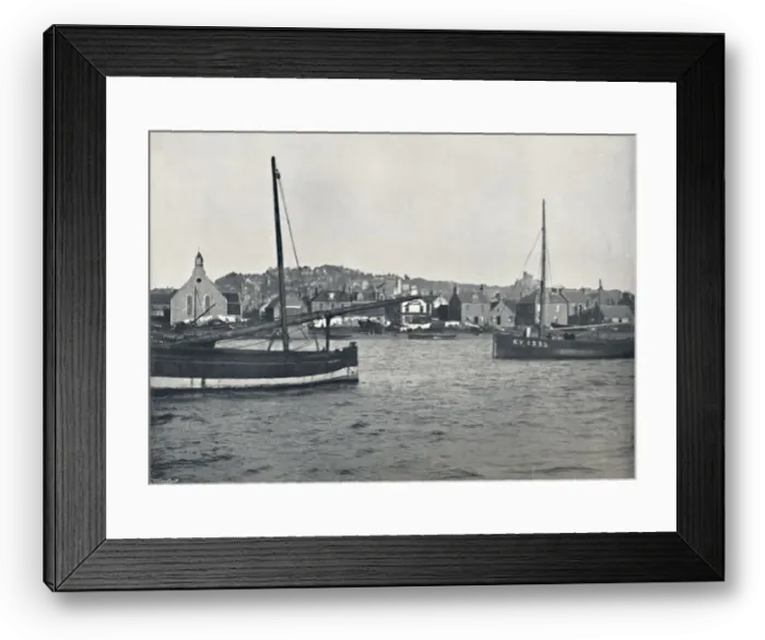 Framed Print : Broughty Ferry - View from the River, 1895 Framed Print : Broughty Ferry - View from the River, 1895