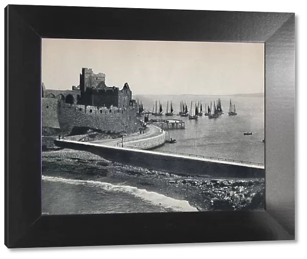 Peel - The Old Castle and Harbour, 1895