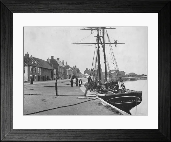 Framed Print : Wells - The Quay, 1895 Framed Print : Wells - The Quay, 1895