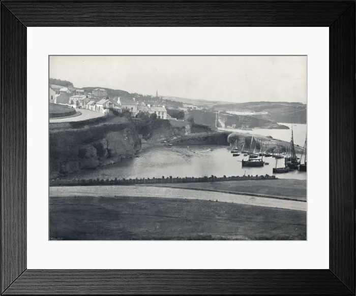 Framed Print : Dunmore - The Town and the Harbour, 1895 Framed Print : Dunmore - The Town and the Harbour, 1895