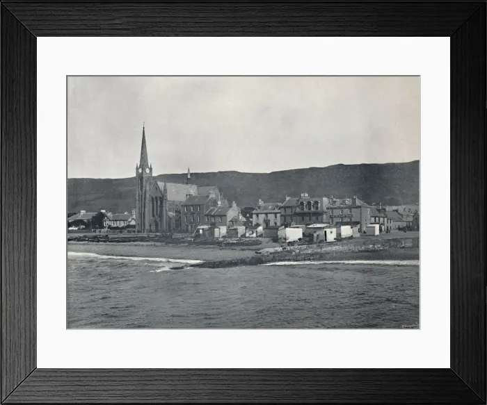 Framed Print : Largs - From the Sea, 1895 Framed Print : Largs - From the Sea, 1895