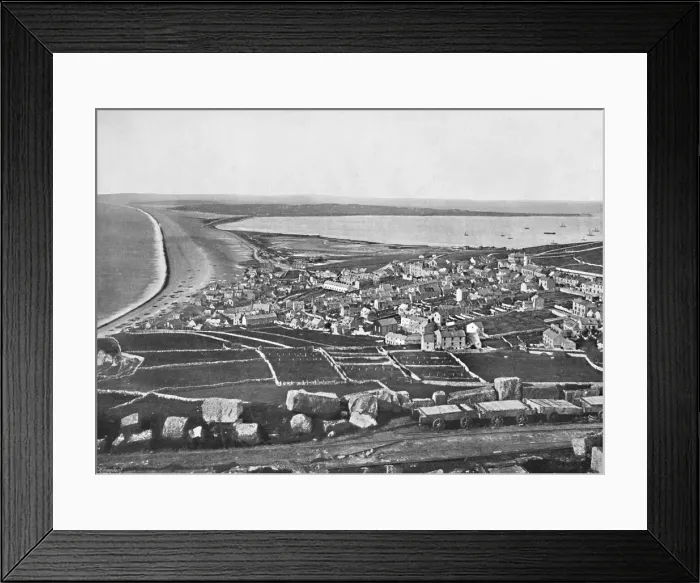 Framed Print : Portland - Panoramic View, 1895 Framed Print : Portland - Panoramic View, 1895