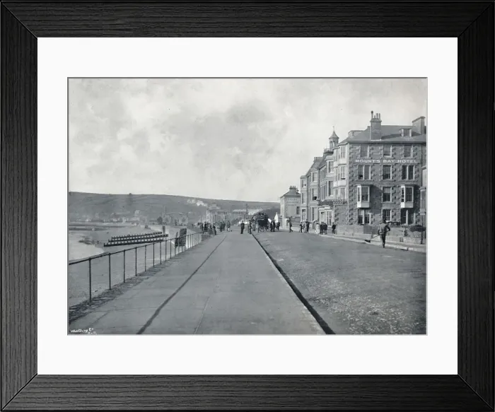 Framed Print : Penzance - The Esplanade, 1895 Framed Print : Penzance - The Esplanade, 1895