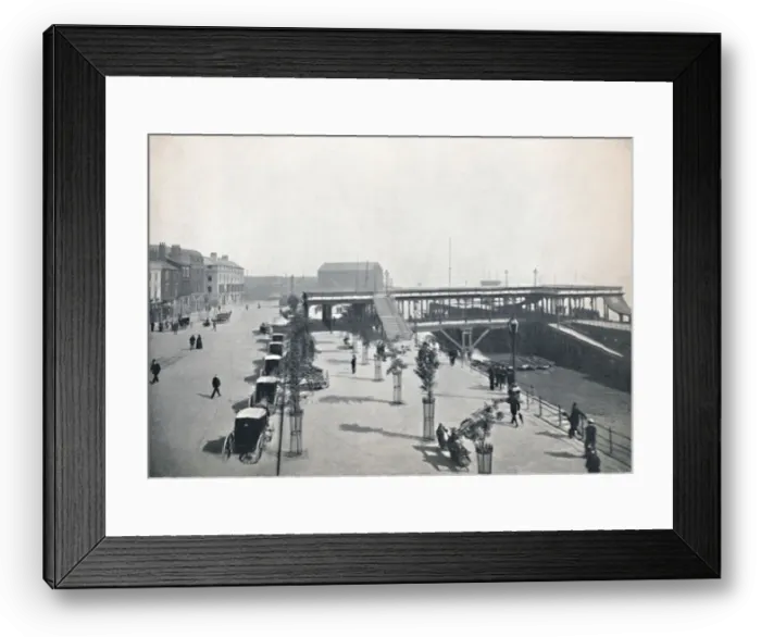 Framed Print : Hull - The Pier and Front, 1895 Framed Print : Hull - The Pier and Front, 1895