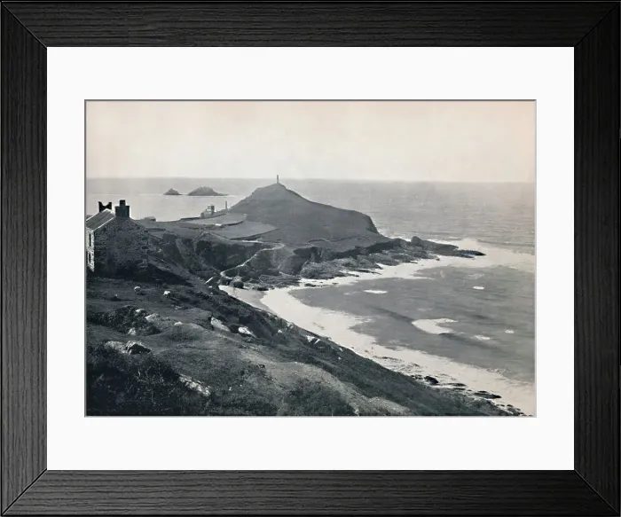 Framed Print : Cape Cornwall - A Lonely Spot, 1895