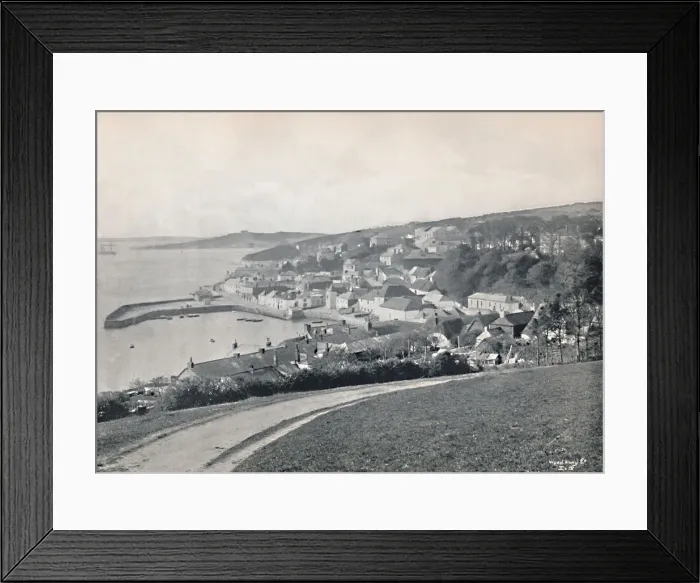 Framed Print : St. Mawes - Showing the Harbour and Castle, 1895 Framed Print : St. Mawes - Showing the Harbour and Castle, 1895