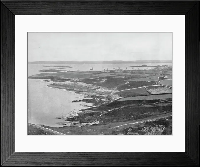 Framed Print : Holyhead - The Breakwater, 1895 Framed Print : Holyhead - The Breakwater, 1895