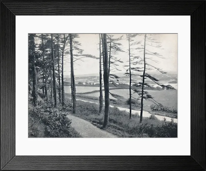 Framed Print : Menai - From Bangor Wood, 1895 Framed Print : Menai - From Bangor Wood, 1895