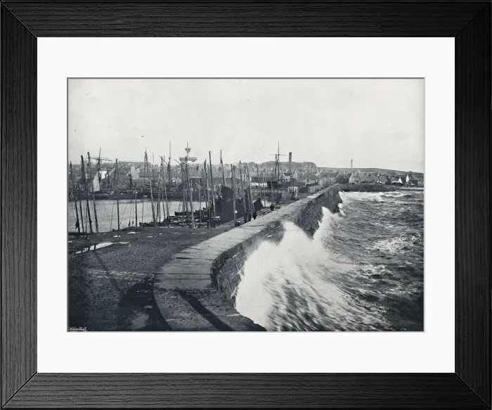 Framed Print : Arbroath - From the Harbour, 1895