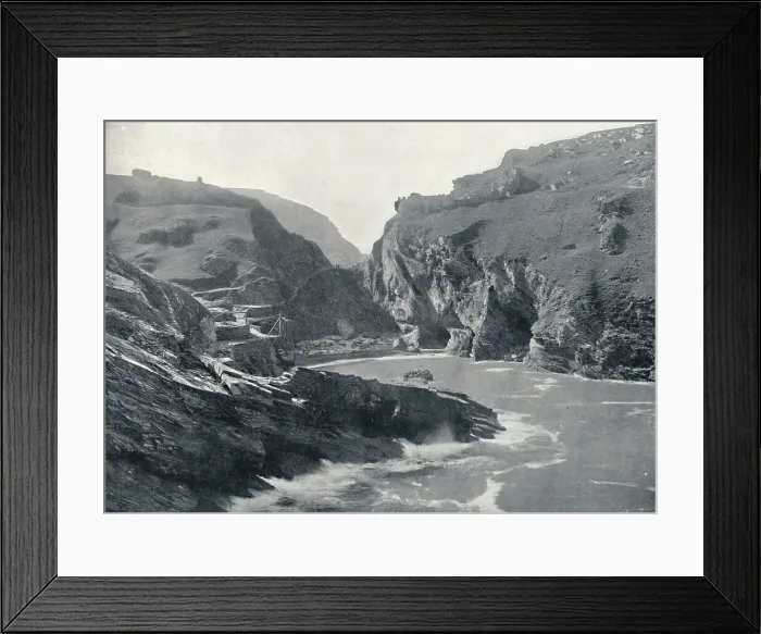 Framed Print : Tintagel - Showing King Arthurs Castle, 1895 Framed Print : Tintagel - Showing King Arthurs Castle, 1895
