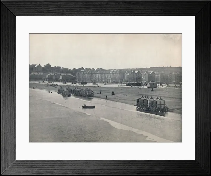 Framed Print : Paignton - The Sands, from the Pier, 1895 Framed Print : Paignton - The Sands, from the Pier, 1895
