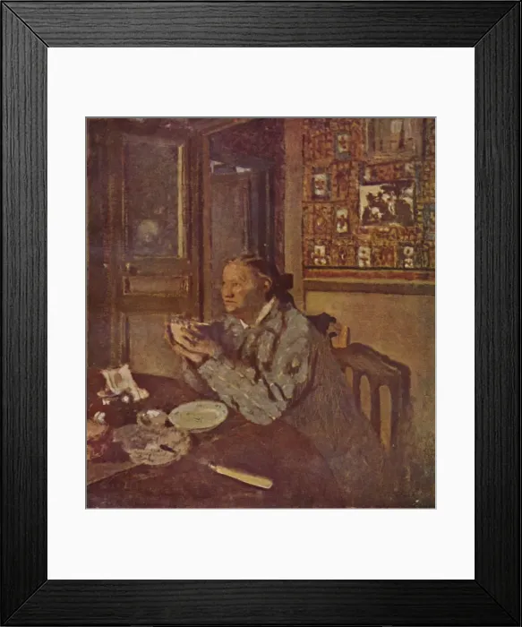 Framed Print : Woman with a bowl (About 1897), c1897, (1946). Artist: Edouard Vuillard Framed Print : Woman with a bowl (About 1897), c1897, (1946). Artist: Edouard Vuillard