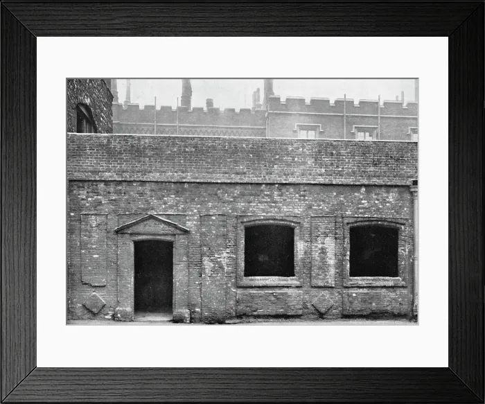 Framed Print : Charterhouse. Exterior of Cloister Alley, 1925 Framed Print : Charterhouse. Exterior of Cloister Alley, 1925