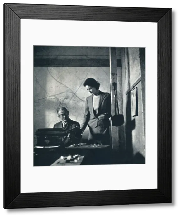 Framed Print : Action here, 1941. Artist: Cecil Beaton Framed Print : Action here, 1941. Artist: Cecil Beaton